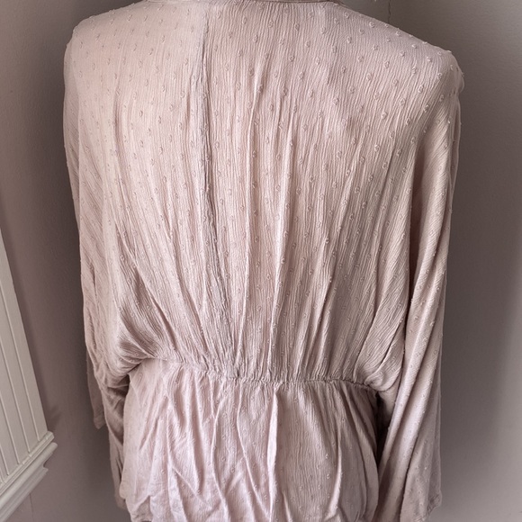 Mauve batwing sleeve kimono/cardigan - Picture 3 of 4
